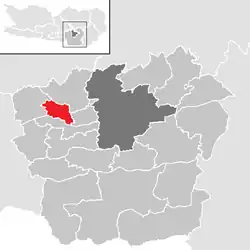 Location within Klagenfurt-Land district