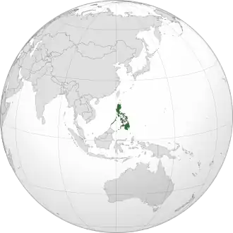 Location of the Philippines