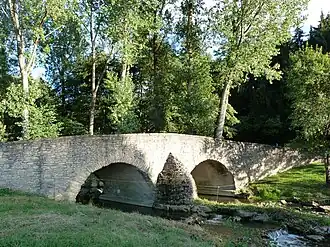 The Isch bridge in Wolfskirchen