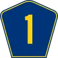 Puerto Rico Secondary Highway 1 marker