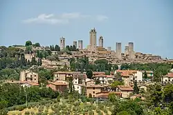 View of the town from the south