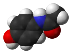 Van der Waals model of paracetamol