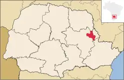 Location in Paraná