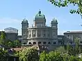 The Swiss parliament building in Bern