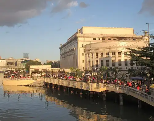 Pasig River Esplanade across the Manila Central Post Office
