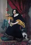 Portrait of Pauline Hübner by Julius Hübner, 1829