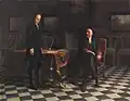 Peter the Great Interrogating the Tsarevich Alexei Petrovich at Peterhof, 1871