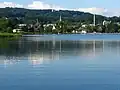 View of Pfäffikon and Pfäffikersee as seen from Rutschberg