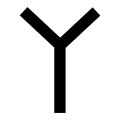 The later Phoenician version of waw