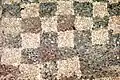 An ancient mosaic of pebbles