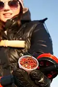 Ice fishing bait in Finland