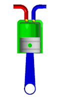 Simplified piston animation.