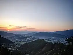 Sunrise of the town