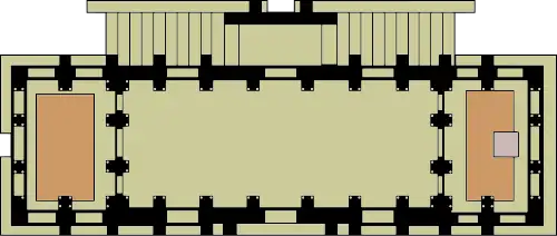 Ground map of the church