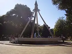 Central square of Cañete