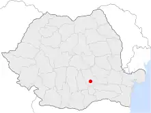 Location of Ploieşti