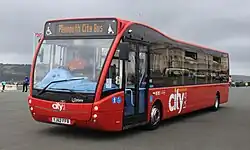 Plymouth Citybus Optare Versa in 2013. (before improvements)
