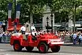Acmat 4WD car used by a BSPP general officer for the military parade of Bastille Day.