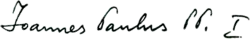 John Paul I's signature