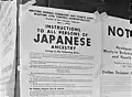 Official notice telling Japanese Americans they would have to leave their homes