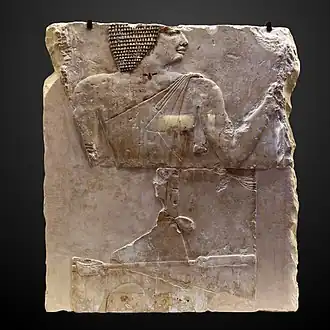 Stele of Rahotep's mastaba, now at Louvre museum.