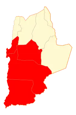 Location in Antofagasta Region