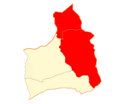 Location in Arica y Parinacota Region