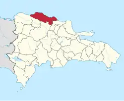 Location of the Puerto Plata Province