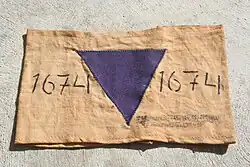 This badge marked an inmate as a Jehovah's Witness