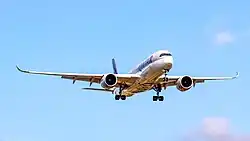 An A350 of Qatar Airways