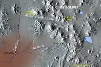 Loa river and its left tributaries