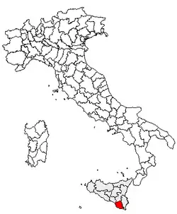 Location of Province of Ragusa