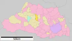 Location of Ranzan in Saitama