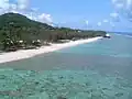 A beach on Rarotonga