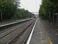 Looking south to London