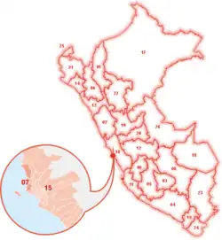 Location within Lima Province
