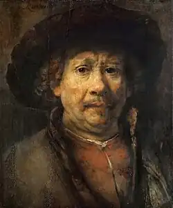 Rembrandt van Rijn, Self-portrait, about 1655