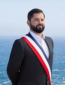 Gabriel Boric(served 2022–2026) (1986-02-11) February 11, 1986 (age&nbsp;40)