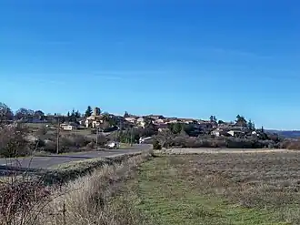 A general view of the village of Revest-du-Bion