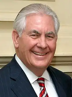 Rex Tillerson(2017-2018)Born (1952-03-23)March 23, 1952(age 74&nbsp;years, 98&nbsp;days)