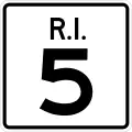 Rhode Island state route marker