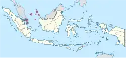 Location of Riau Islands in Indonesia