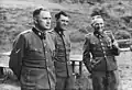Richard Baer, Josef Mengele, and Rudolf Hoss in Auschwitz