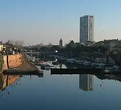 The Marecchia river in Rimini