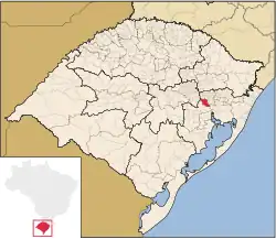 Location within Rio Grande do Sul