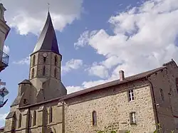 The Saint-Sauveur church in Rochechouart.