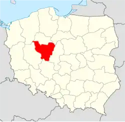 Location of the Archdiocese of Gniezno