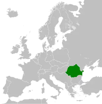 The Socialist Republic of Romania in 1989