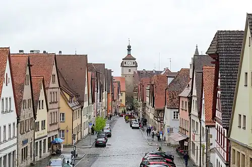 Galgengasse, with houses rebuilt after 1945