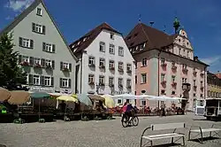 The market square in Rottenburg am Neckar